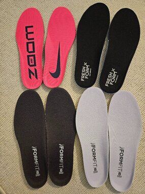 Running Shoe Inserts Insoles NEW 4 Pairs Women's 10.5 Nike New Balance Saucony